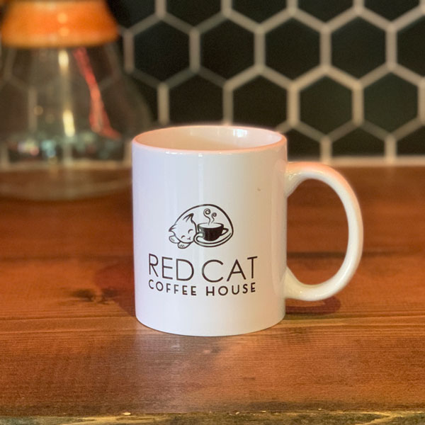 Red Cat Ceramic Coffee Mug